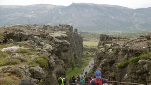 La frattura nel Parco nazionale Þingvellir